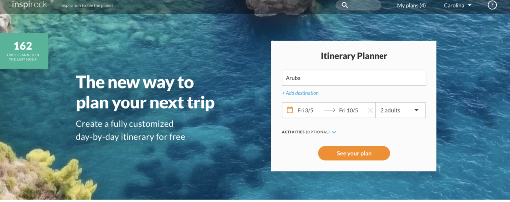 Itinerarios de viajes